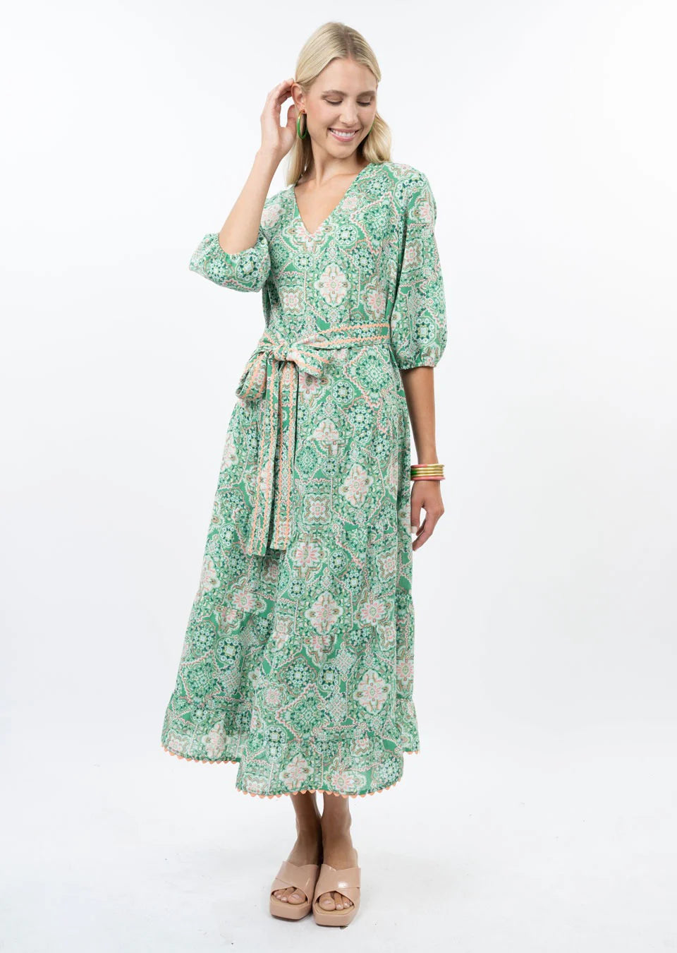 Ivy Jane | Printed Tiered Midi Dress