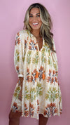 Uncle Frank Breezy Block Print Dress (1 XS)
