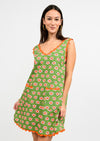 Uncle Frank Green Flowering Waves Dress