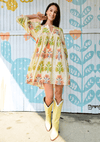 Uncle Frank Breezy Block Print Dress (1 XS)
