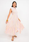 Uncle Frank Color On Stripe Midi Dress