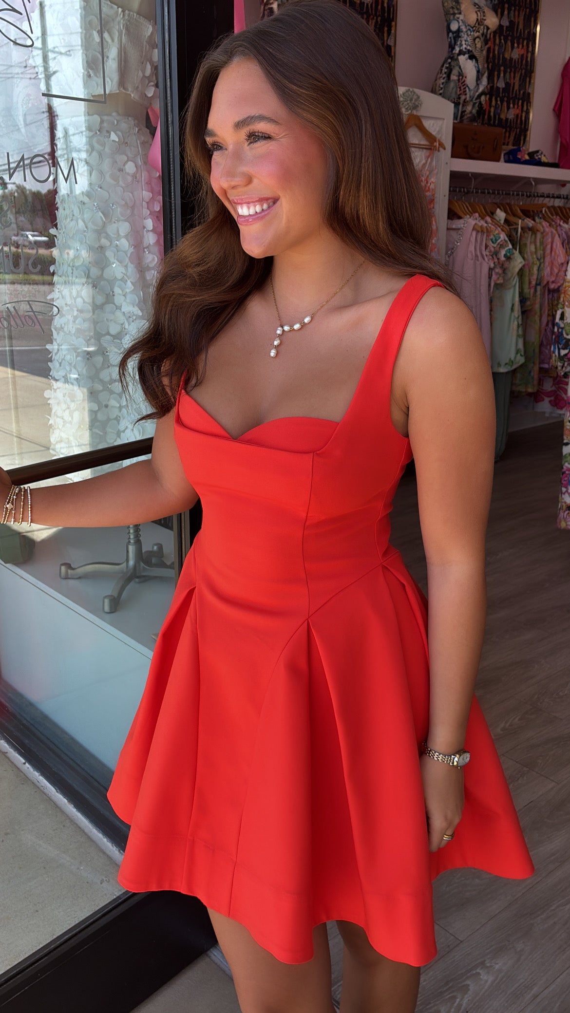 ASTR | Maliyah Dress in Hot Red