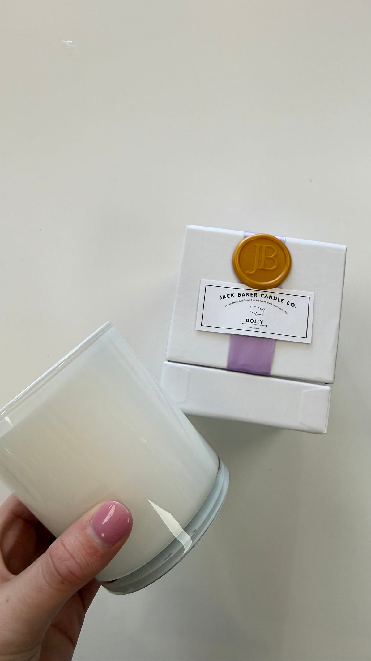 Jack Baker Candle | Dolly | White Box Collection (1 LEFT)
