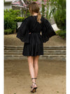 THML Black Bell Sleeve Dress (SMALL)