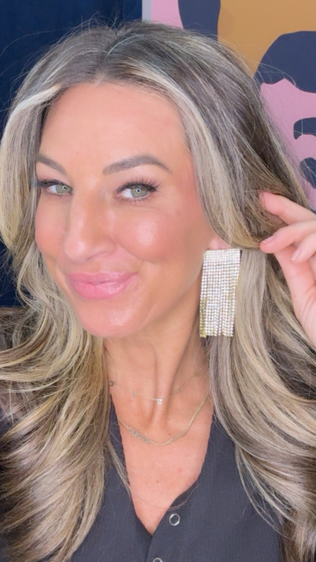 Sheila Fajl Dominique Rectangle Dangle Earrings