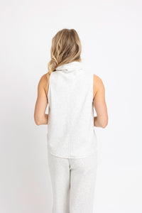 Karlie | Grey Scuba Mock Neck Pant Set