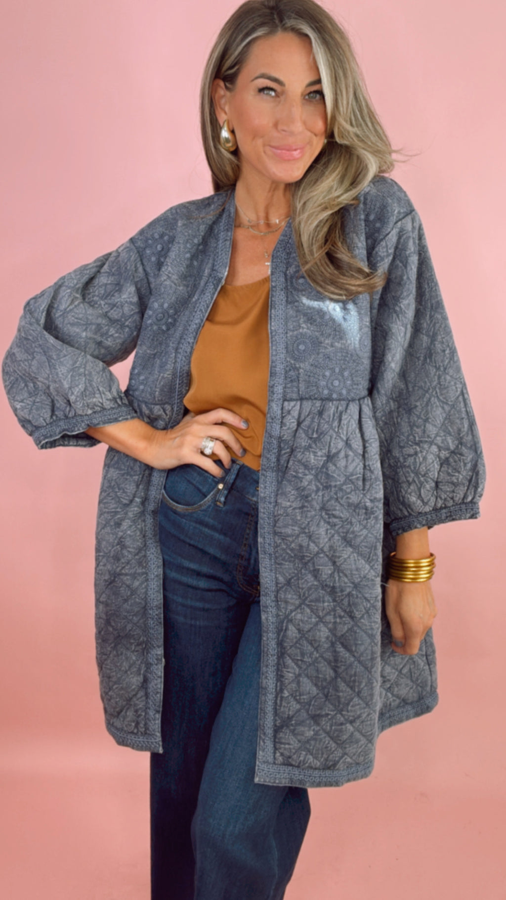 Ivy Jane Embroidered Quilted Jacket