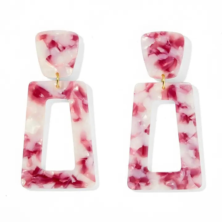 Kennedy Speckled Maroon Earring