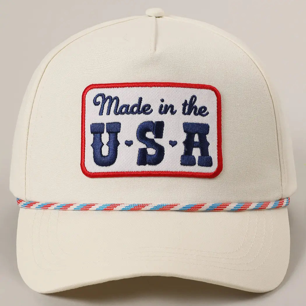 Multi Rope USA Embroidery Patch Trucker Hat
