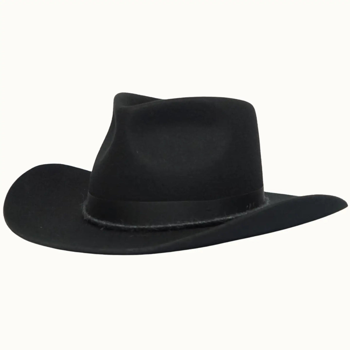Black Rowan | 100% Premium Wool Pinch Nose Western Cowboy Hat