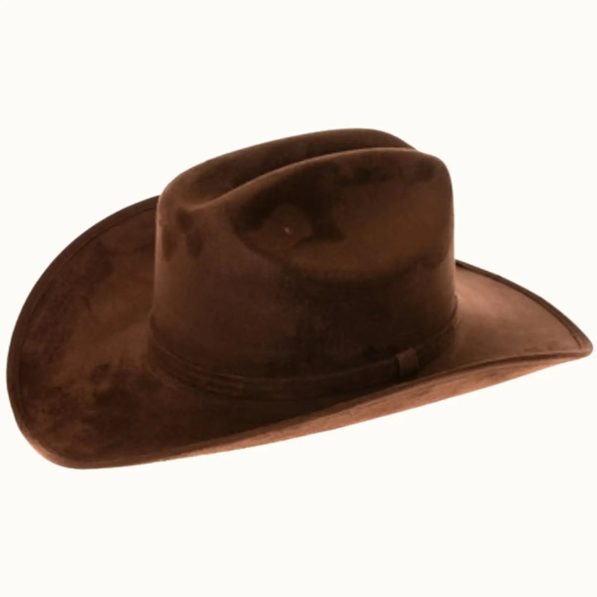 Dark Brown | Premium Vegan Faux Suede Cattleman Cowboy Hat