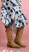 Matisse Natural Buckle Autumn Combat Boot