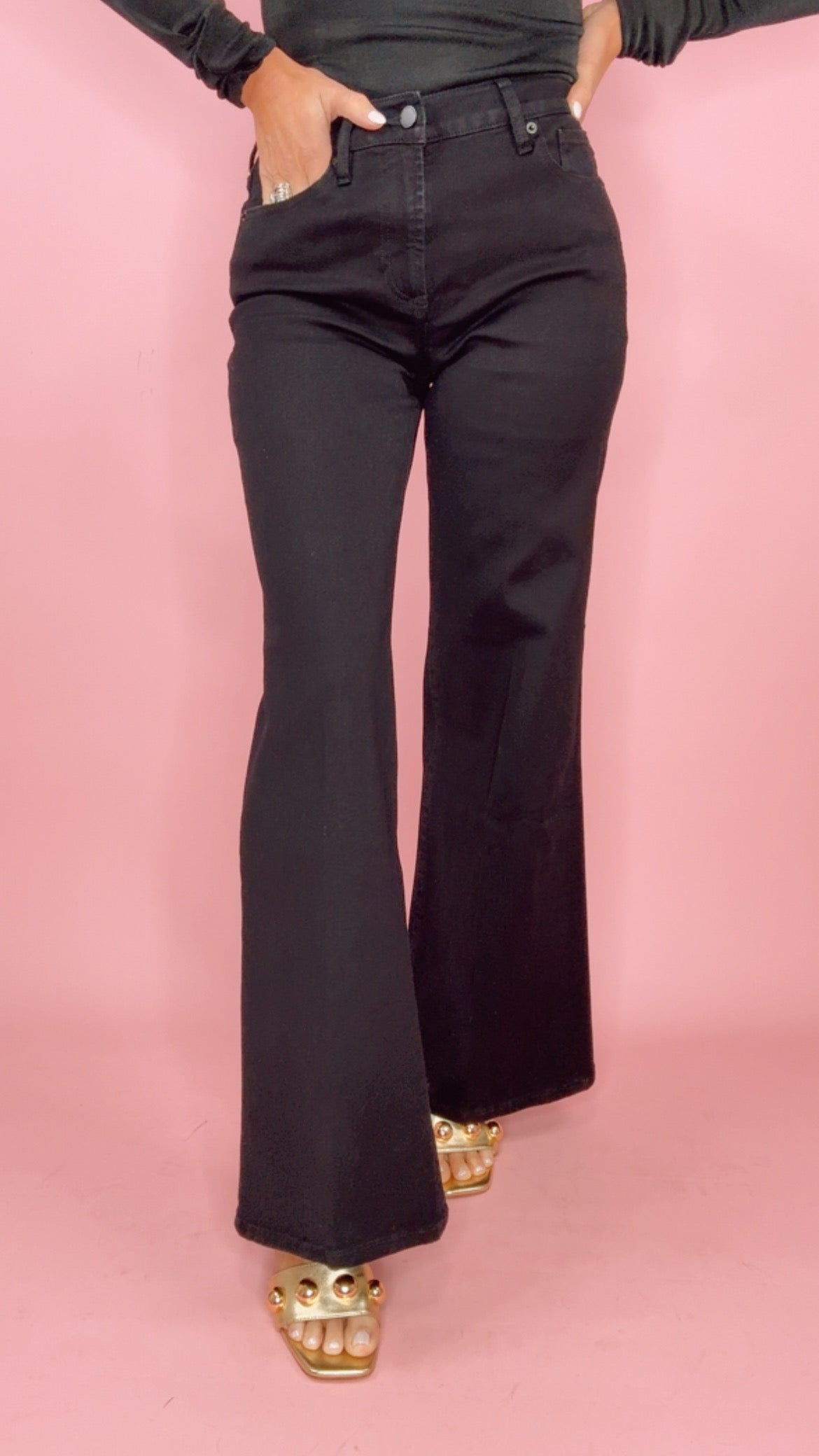 Dear John Mid Rise Micah Wide Leg Flare in Grenada (1 SIZE 31)