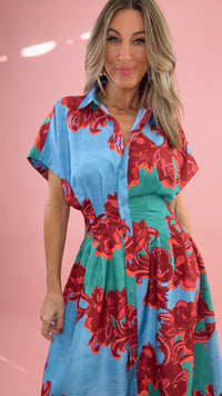 Alden Adair Becca Dress in Cactus Flower (1 XS)