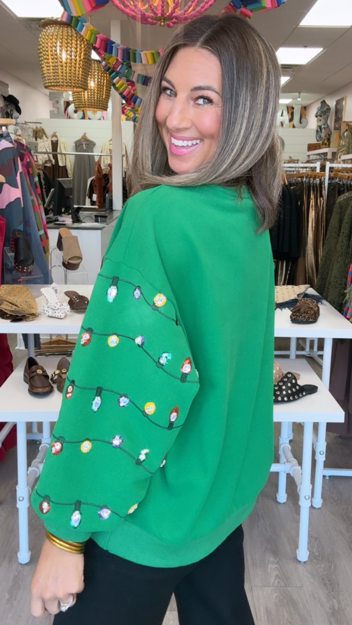 Queen of Sparkles | Clark Griswold + Green String Beaded Lights w/ Squirrel