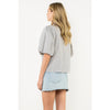 THML Striped Puff Sleeve Button Down Top (SMALL)