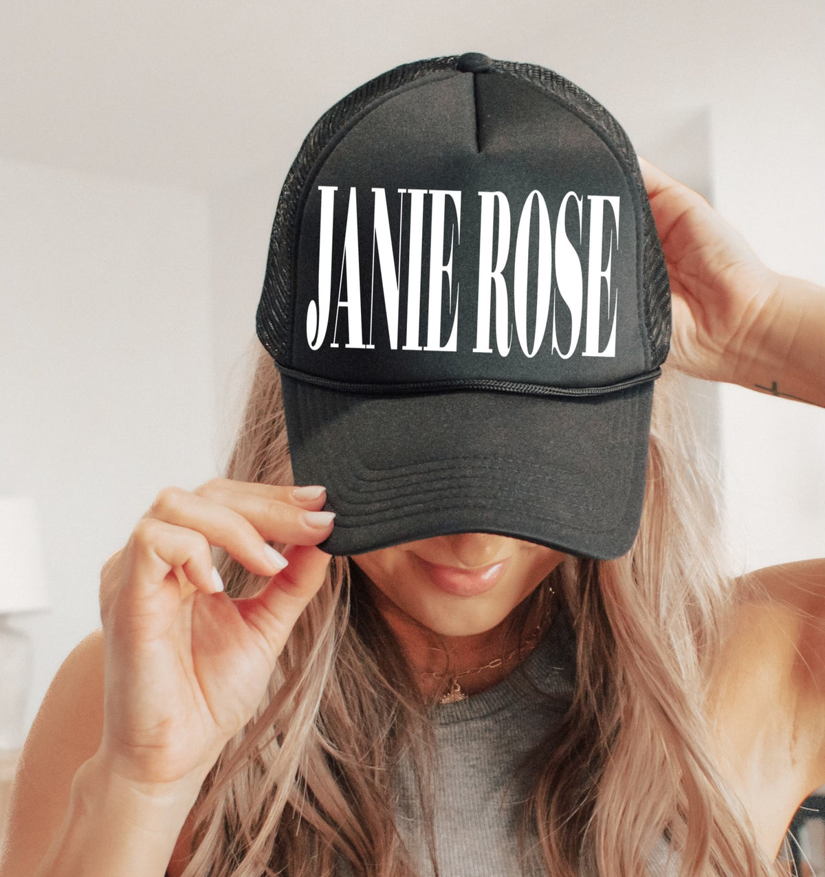 Janie Rose Hat | Black + White