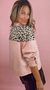 THML Leopard Suede Button Up Shacket (1 MEDIUM)