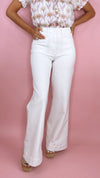 Dear John White Fiona High Rise Wide Leg