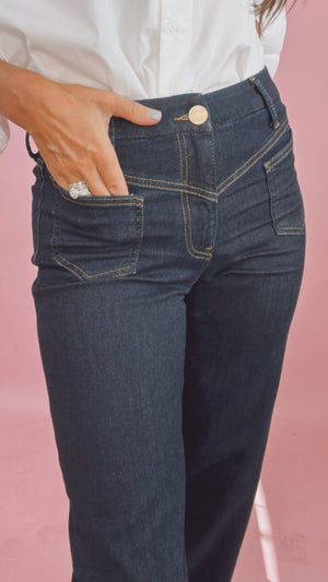 Kut Charlotte High Rise Wide Leg in Sustain