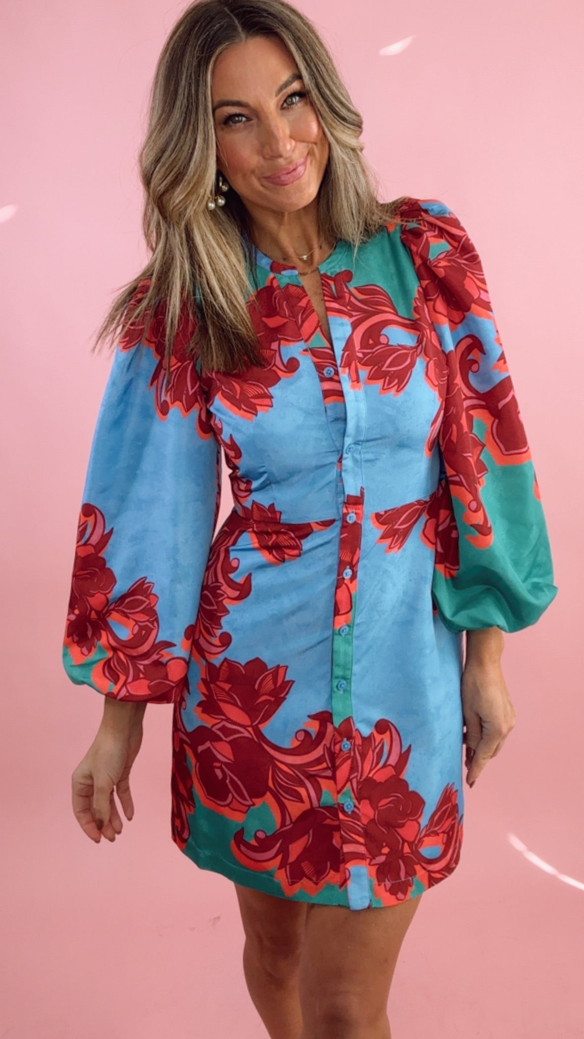 Alden Adair Athena Dress in Cactus Flower (1 MEDIUM)