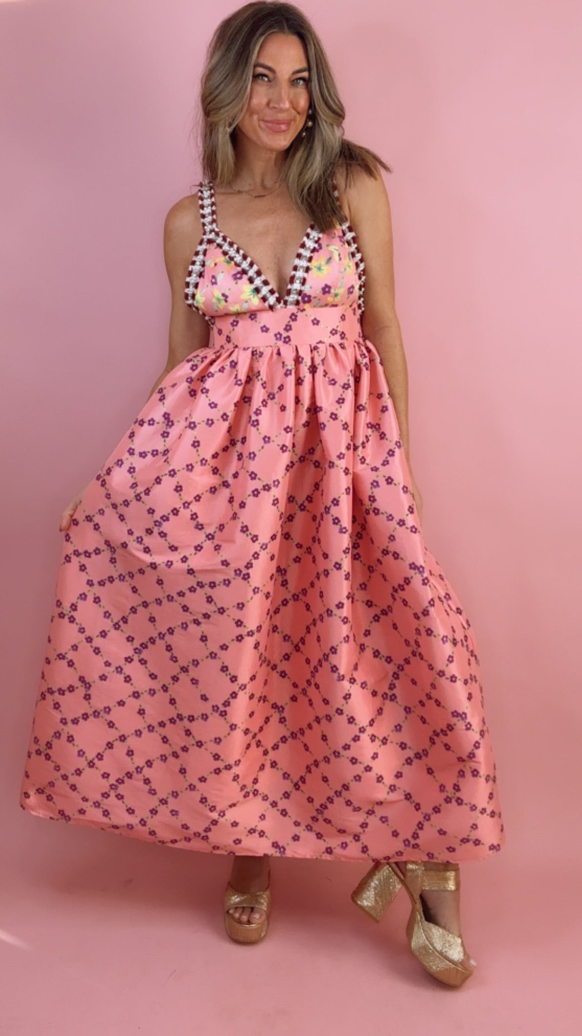 Celia B Rozana Dress in Stardust and Moonbeam