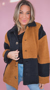 Endless Rose Oversized teddy Check Jacket
