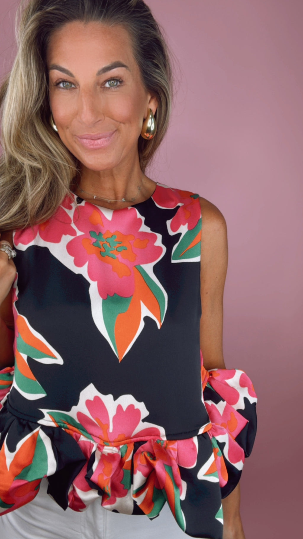 Floral Peplum Top