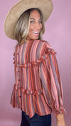 Ivy Jane Multi Stripe Tier Top (1 LARGE)
