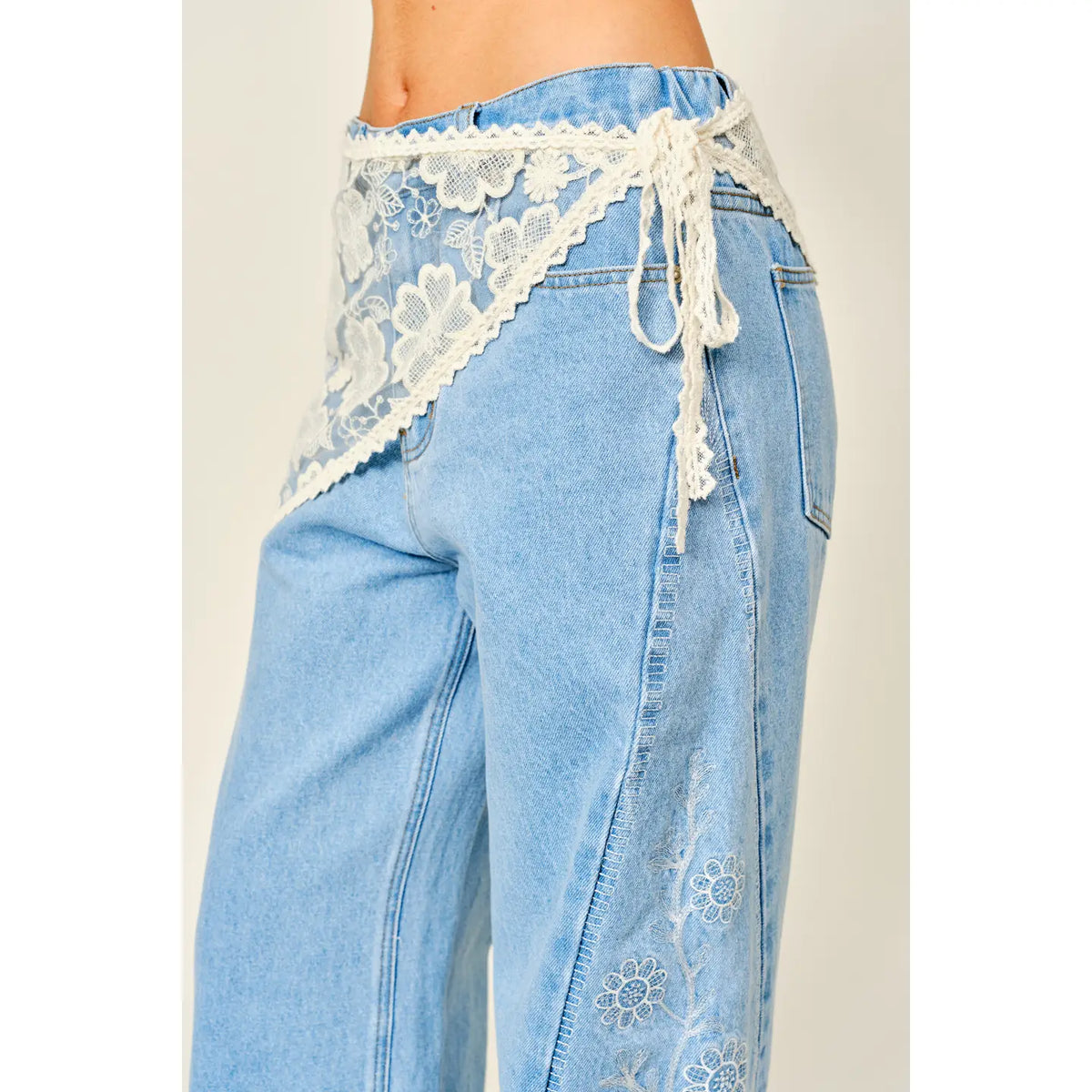 Lace Scarf Waist Wrap