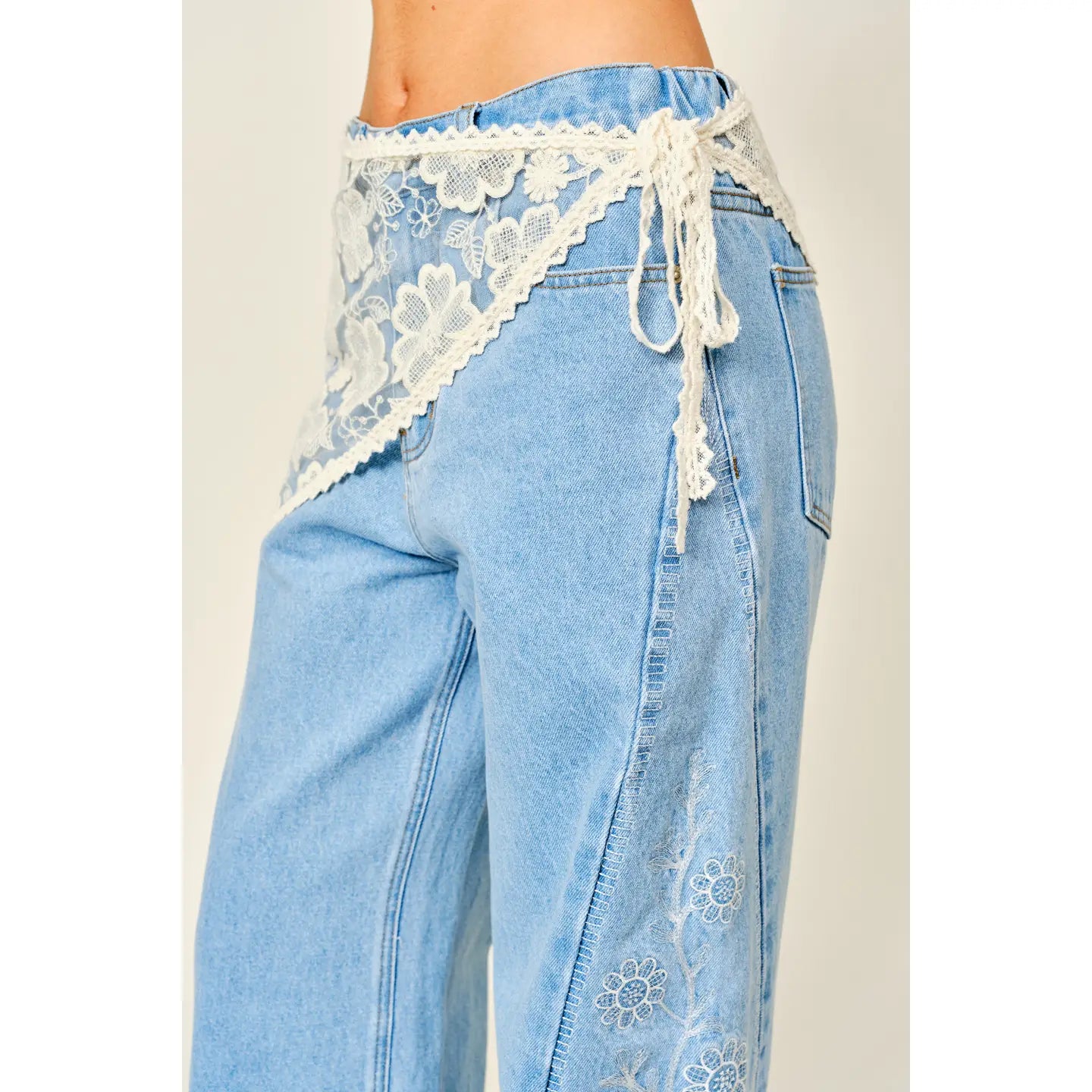 Lace Scarf Waist Wrap