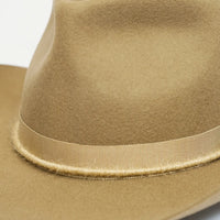 Beige Rowan | 100% Premium Wool Pinch Nose Western Cowboy Hat