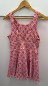 Karlie Pink Floral London VBack Scallop Kourt Dress