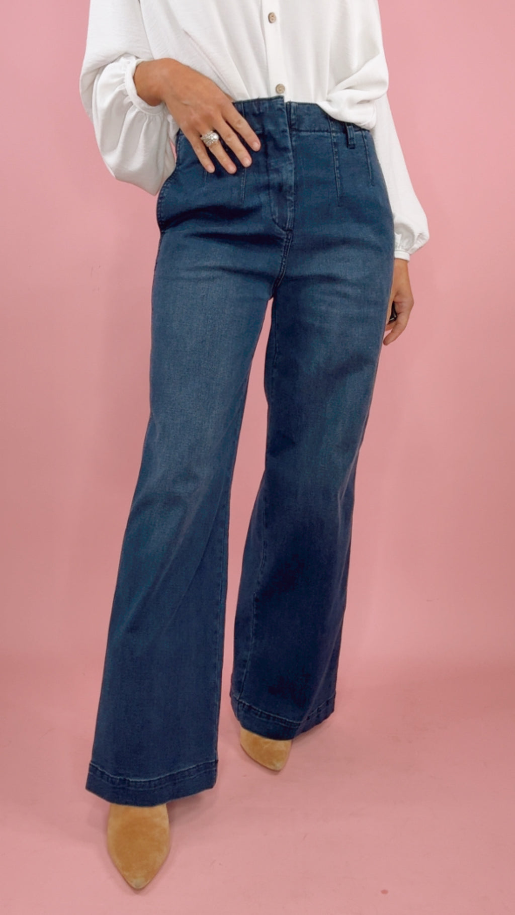 Dear John High Rise Audrey Wide Leg in Mega Vibe