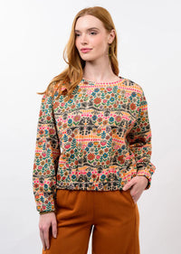 Ivy Jane Multi Crewneck Sweatshirt in Garden Print