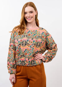 Ivy Jane Multi Crewneck Sweatshirt in Garden Print
