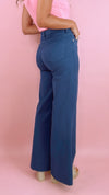 Dear John Fiona High Rise Wide Leg in Naval Academy (1 SIZE 27)