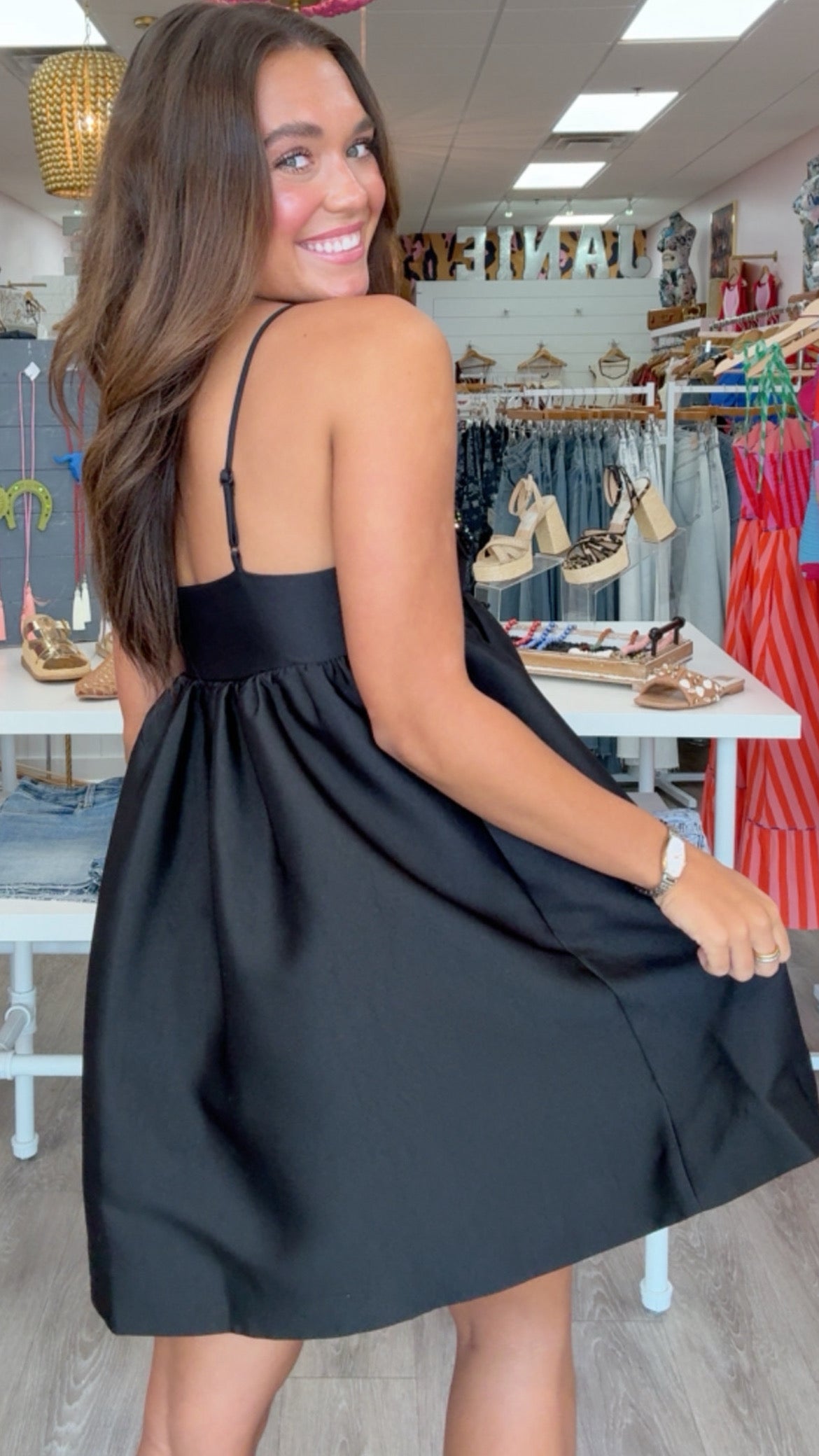 Endless Rose | Black Bead Embellished Bow Mini Dress