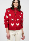 Ivy Jane Red Heart Felt Cardigan (SMALL)