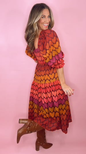 Ivy Jane Ombre Heart Felt Dress