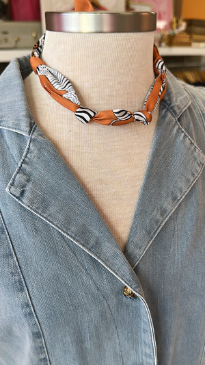 Customizable Orange/ Brown Tone Scarves