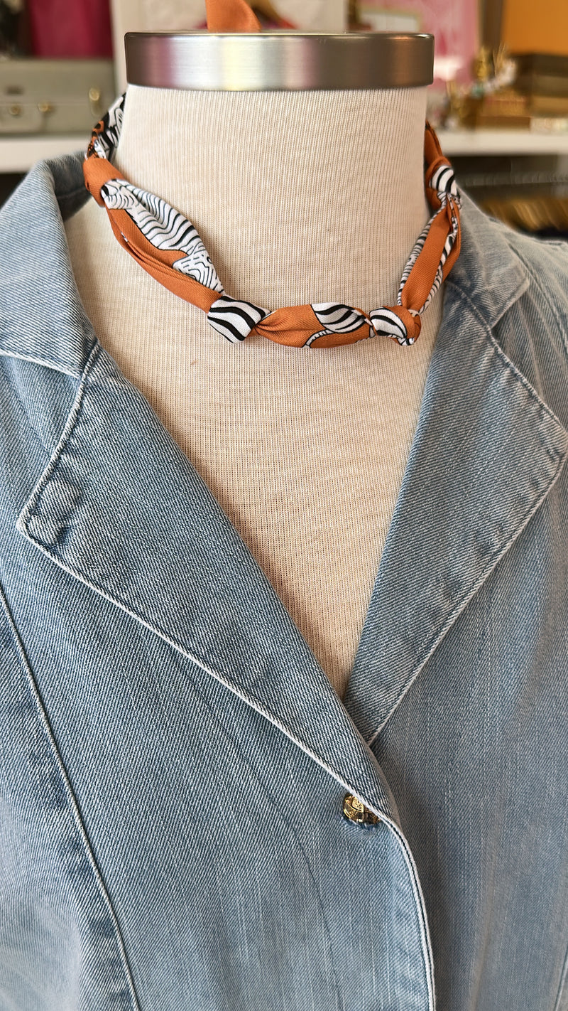 Customizable Orange/ Brown Tone Scarves