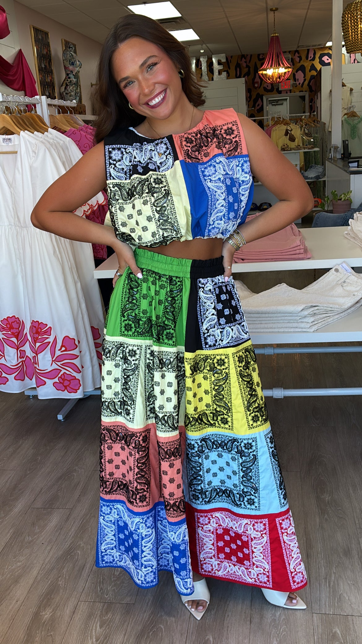 Queen of Sparkles Bandana Maxi Skirt