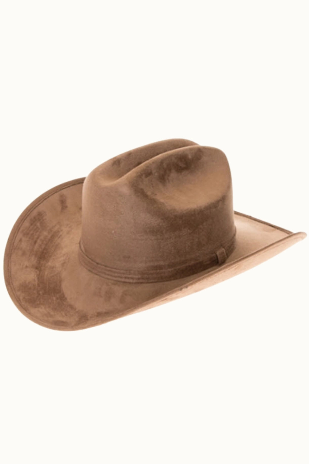 Dark Taupe | Premium Vegan Faux Suede Cattleman Cowboy Hat