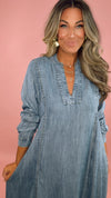Uncle Frank Denim Midi Caftan