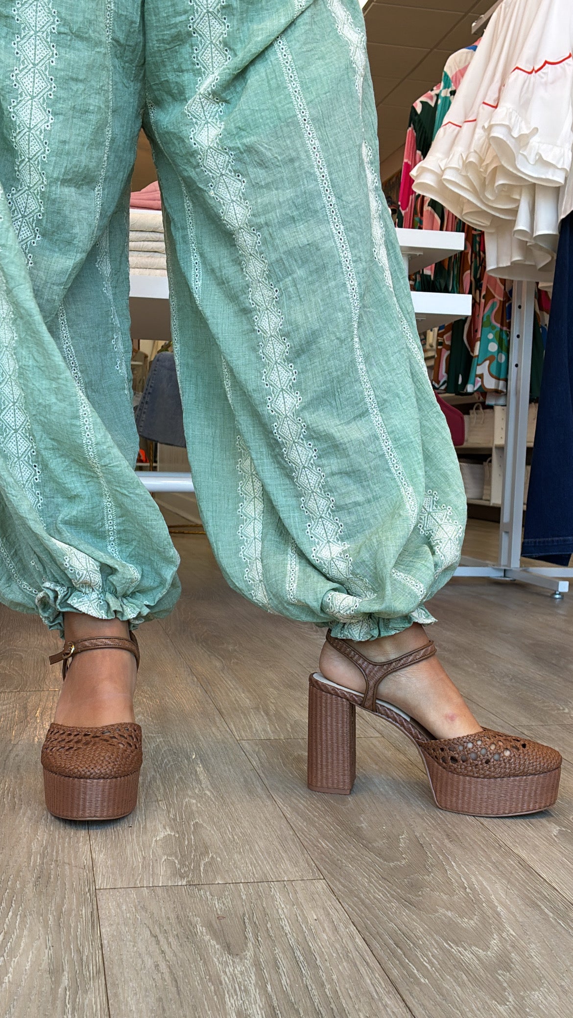 Green Printed Jumpsuit