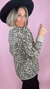 Current Air Leopard Button Up Cardigan Top