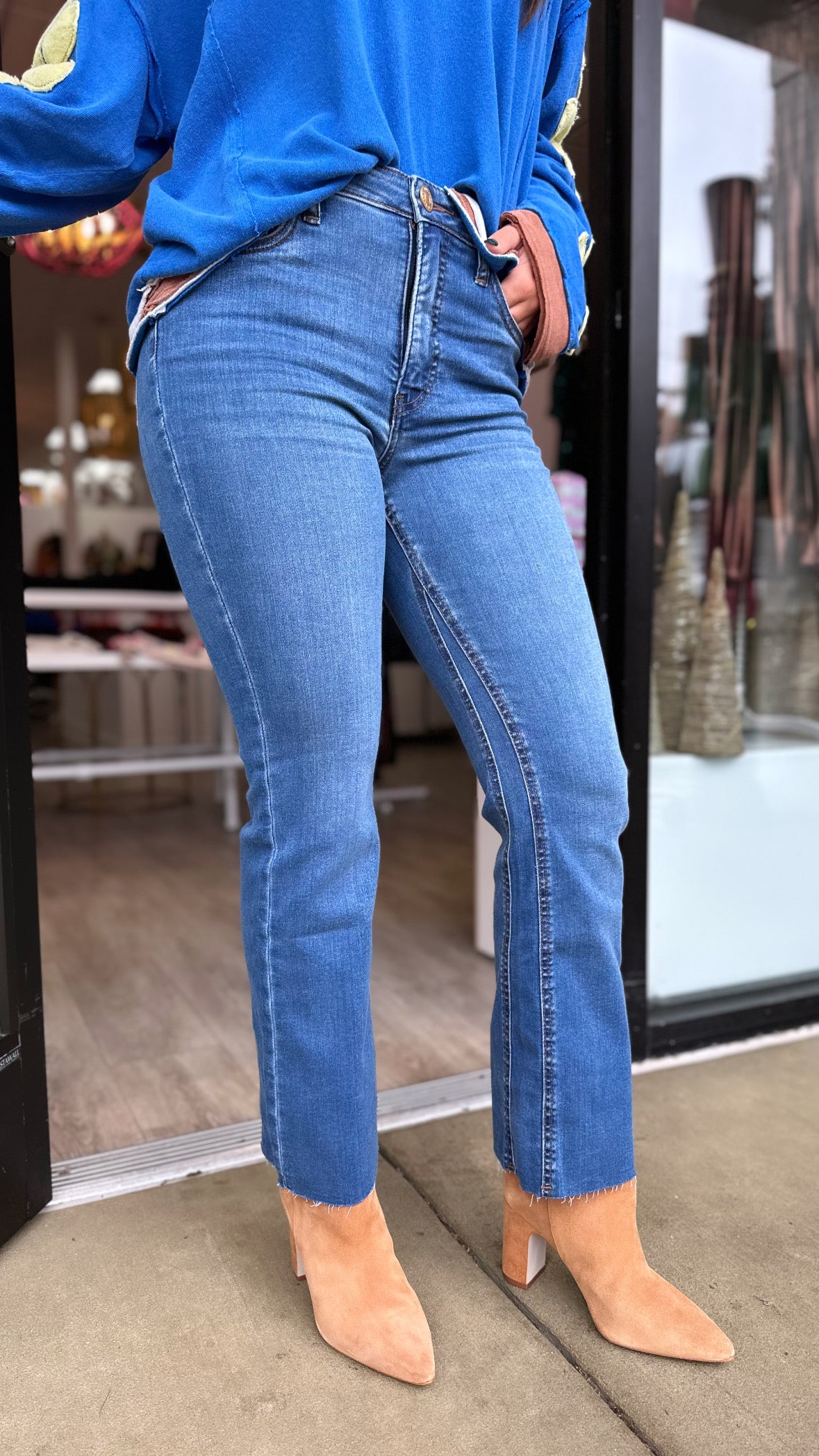 Kut Kelsey High Rise Fab Ankle in Sentiment