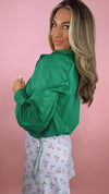 Karlie Green Hooded Sport Jacket