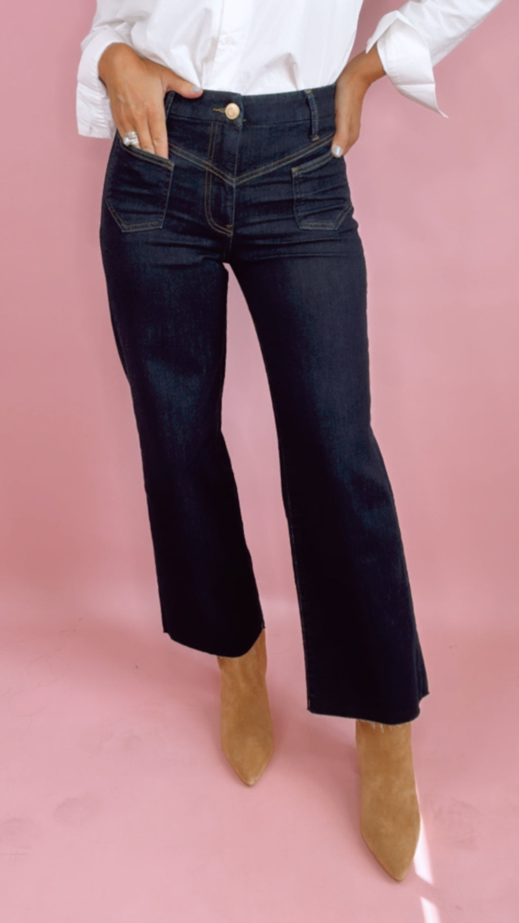 Kut Charlotte High Rise Wide Leg in Sustain